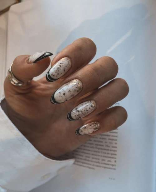 Manucure brillante pour les ongles courts: design 2022, photo