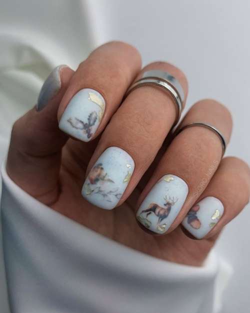 Manucure brillante pour les ongles courts: design 2022, photo