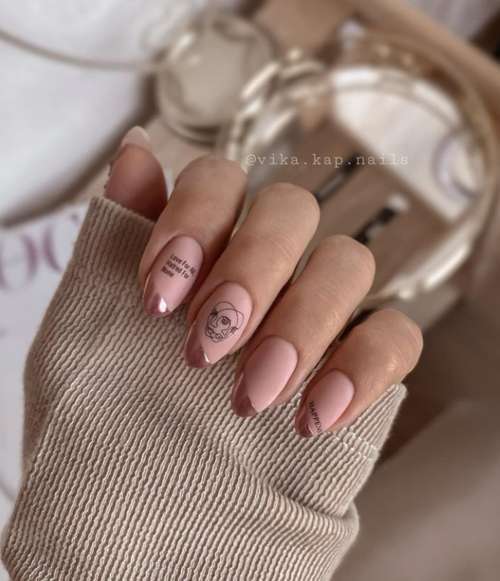 Manucure brillante pour les ongles courts: design 2022, photo