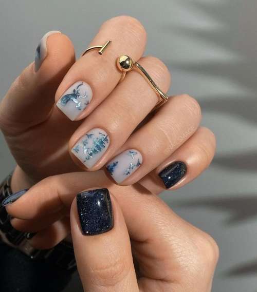 Manucure brillante pour les ongles courts: design 2022, photo