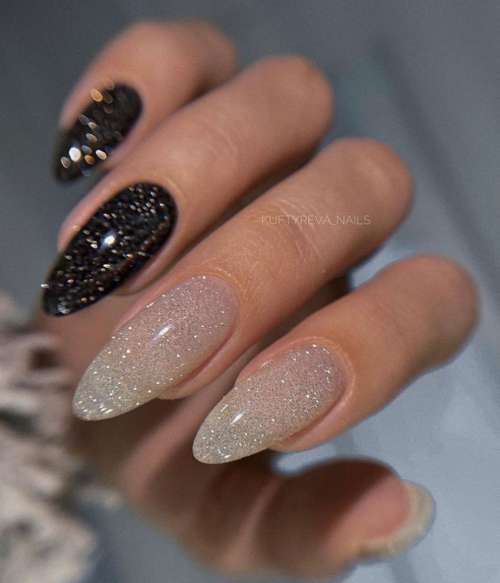 Manucure scintillante