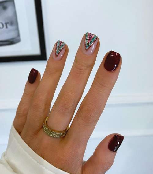 Ongles courts brillants