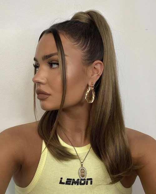 Queue de cheval élégante avec frange