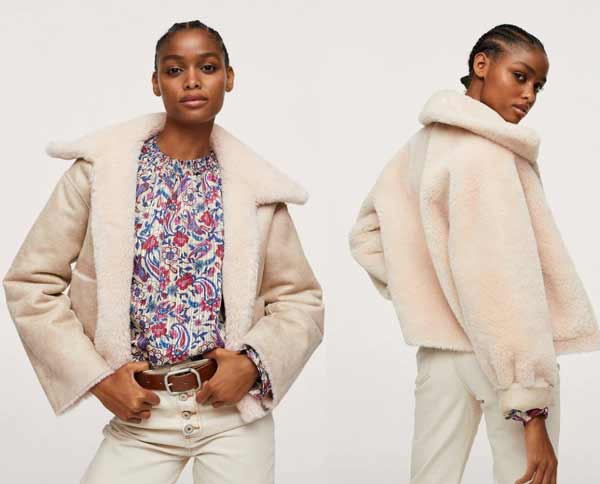 Manteaux bilatéraux en peau de mouton