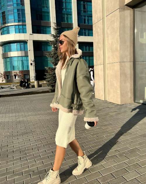 Manteaux en peau de mouton à la mode 2022: looks d'hiver pour femmes, tendances, modèles