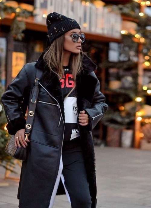 Manteaux en peau de mouton à la mode 2022: looks d'hiver pour femmes, tendances, modèles