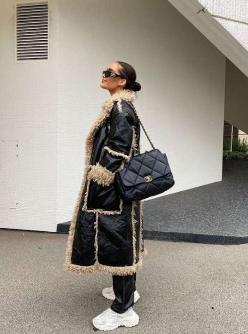 Manteaux en peau de mouton à la mode 2022: looks d'hiver pour femmes, tendances, modèles