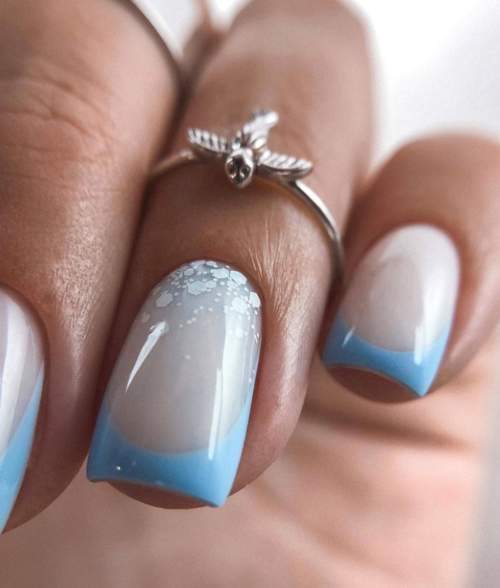 Veste bleue à sequins