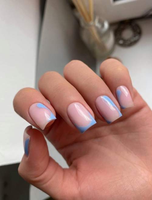 Manucure bleue du Nouvel An: nouveautés 2022, photos, idées de design