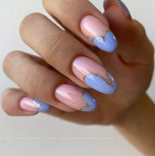 Manucure bleue du Nouvel An: nouveautés 2022, photos, idées de design