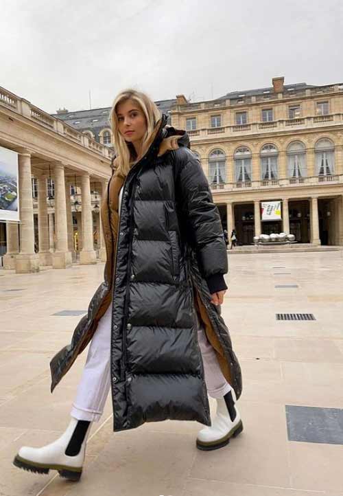 Doudoune oversize noire
