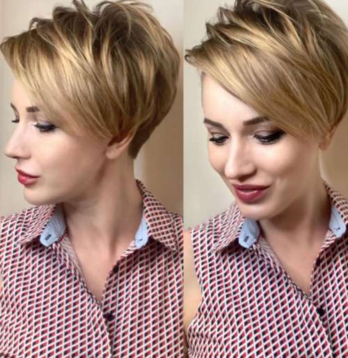 Coupe de cheveux Pixie-bob: photos de coupes de cheveux de tous les côtés
