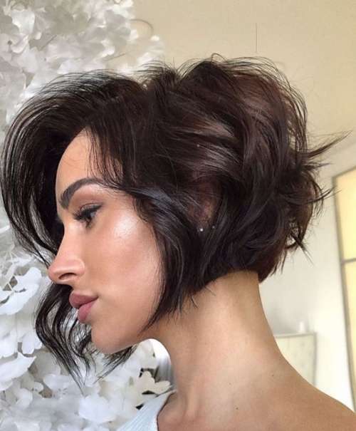 Coupe de cheveux Pixie-bob: photos de coupes de cheveux de tous les côtés