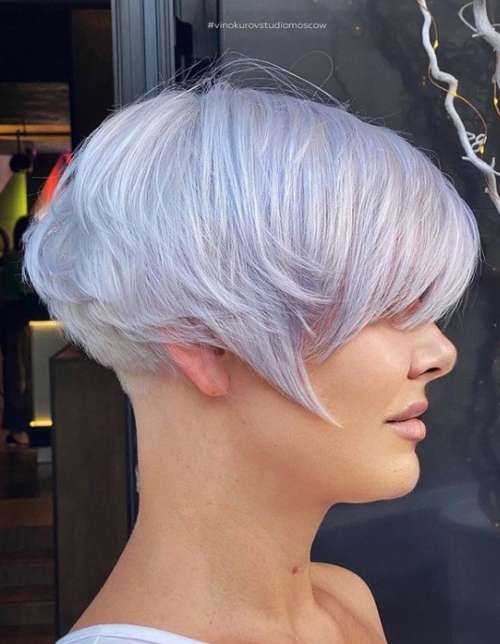 Coupe de cheveux Pixie-bob: photos de coupes de cheveux de tous les côtés