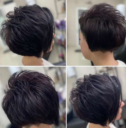 Coupe de cheveux Pixie-bob: photos de coupes de cheveux de tous les côtés