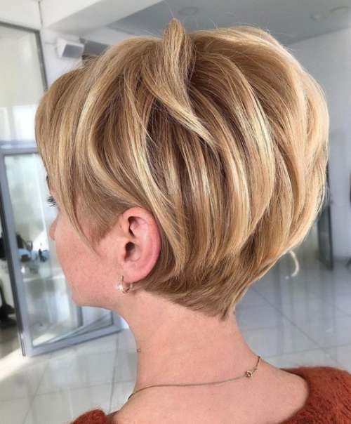 Coupe de cheveux Pixie-bob: photos de coupes de cheveux de tous les côtés