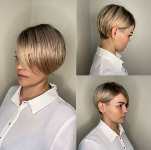 Coupe de cheveux Pixie-bob: photos de coupes de cheveux de tous les côtés