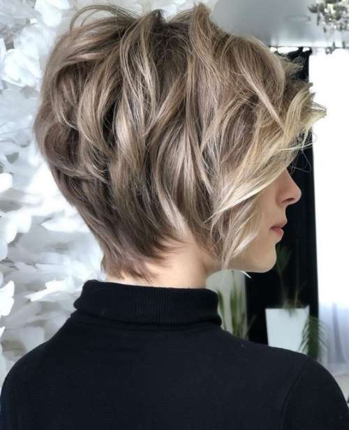 Coupe de cheveux Pixie-bob: photos de coupes de cheveux de tous les côtés