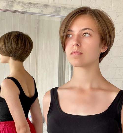 Coupe de cheveux Pixie-bob: photos de coupes de cheveux de tous les côtés