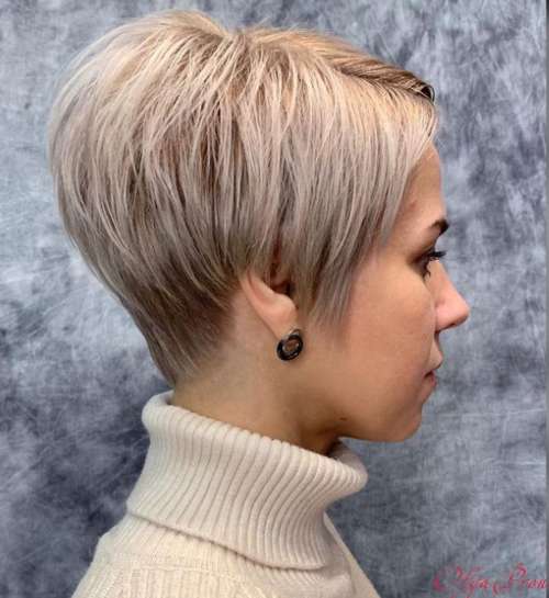 Coupe de cheveux Pixie-bob: photos de coupes de cheveux de tous les côtés