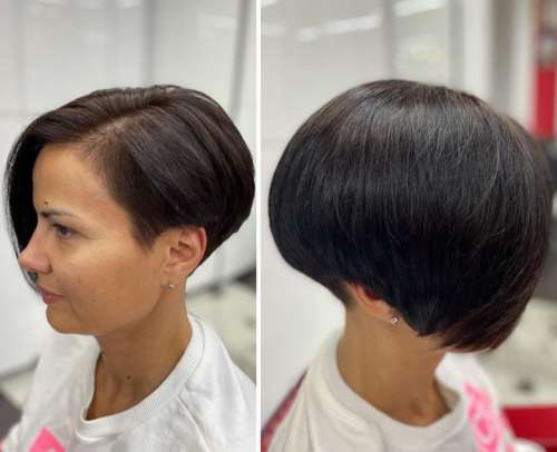 Coupe de cheveux Pixie-bob: photos de coupes de cheveux de tous les côtés