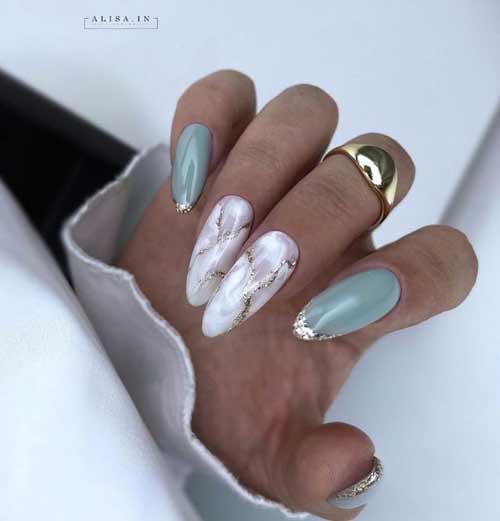 Conception d'ongles verts