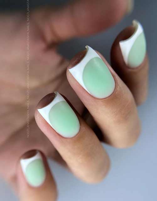 Design français blanc et vert