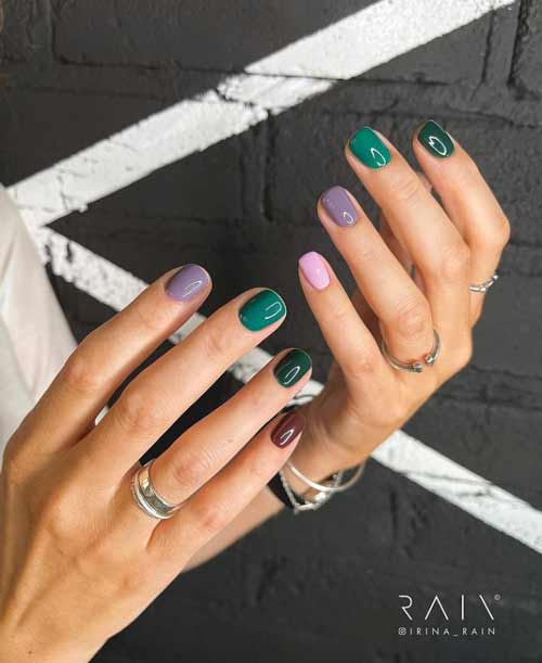 Couleurs de manucure tendance pour les ongles très courts