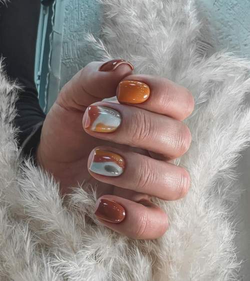 Manucure pour ongles très courts : belles couleurs, idées 2022, photos