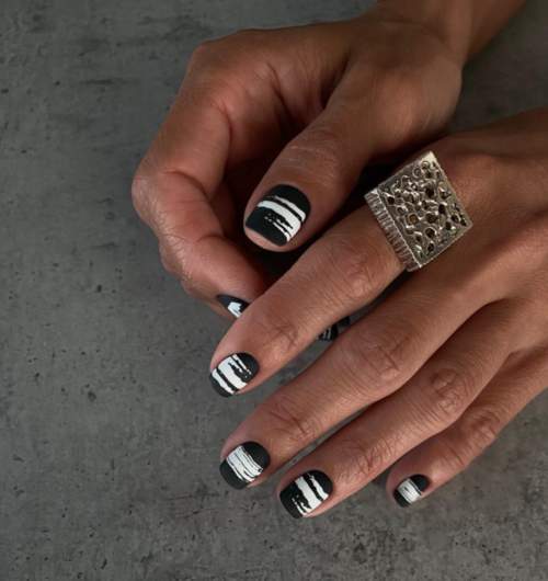 Manucure pour ongles très courts : belles couleurs, idées 2022, photo