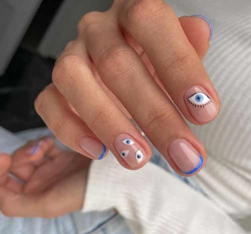 Français pour les ongles très courts