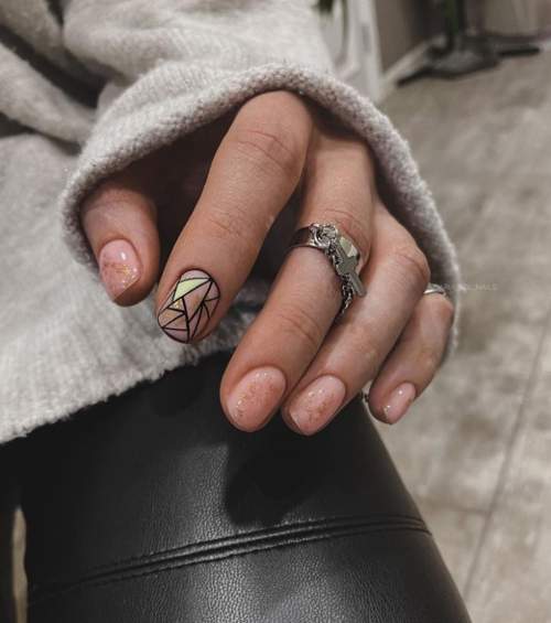 Manucure pour ongles très courts : belles couleurs, idées 2022, photos