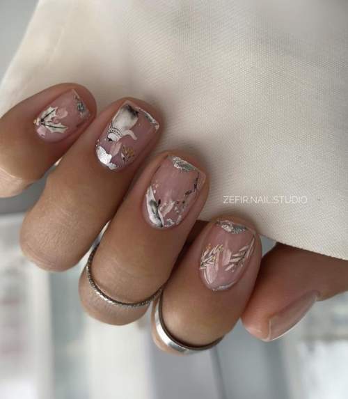 Manucure pour ongles très courts : belles couleurs, idées 2022, photos