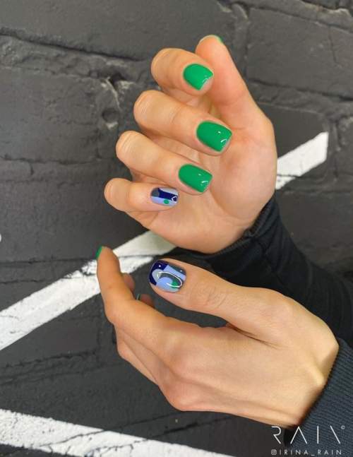 Manucure pour ongles très courts : belles couleurs, idées 2022, photos