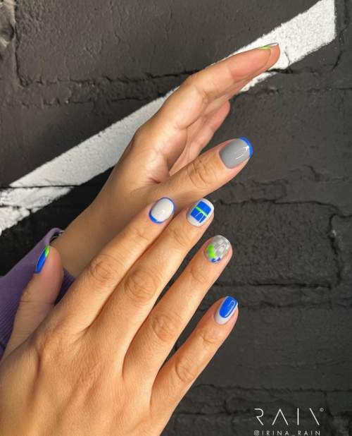 Manucure pour ongles très courts : belles couleurs, idées 2022, photos