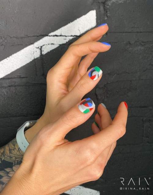 Manucure pour ongles très courts : belles couleurs, idées 2022, photo