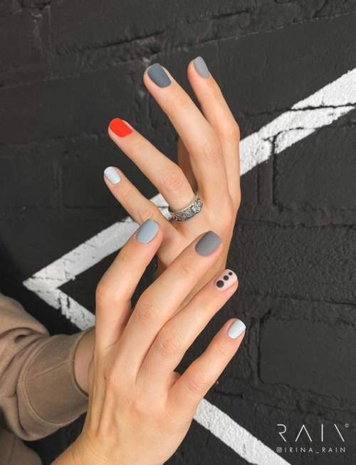 Manucure pour ongles très courts : belles couleurs, idées 2022, photo