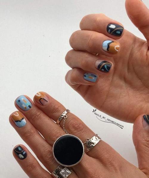 Manucure pour ongles très courts : belles couleurs, idées 2022, photo