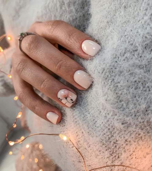 Manucure pour ongles très courts : belles couleurs, idées 2022, photos