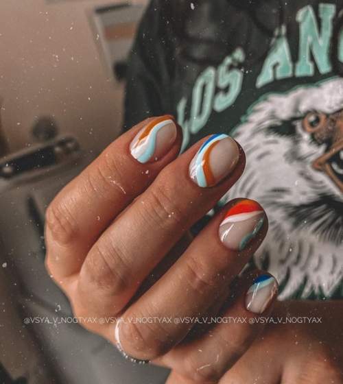 Manucure pour ongles très courts : belles couleurs, idées 2022, photo