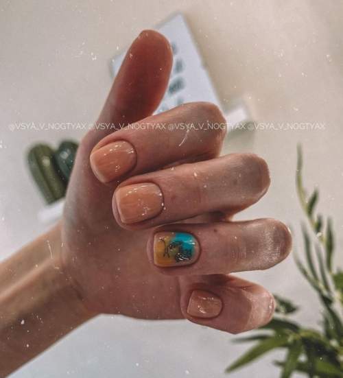 Manucure pour ongles très courts : belles couleurs, idées 2022, photo