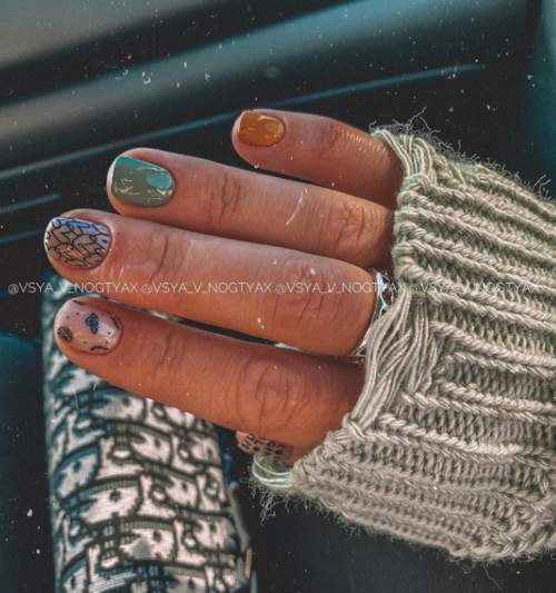 Manucure pour ongles très courts : belles couleurs, idées 2022, photo