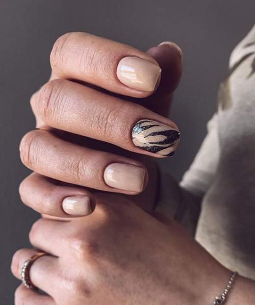 Manucure pour ongles très courts : belles couleurs, idées 2022, photo