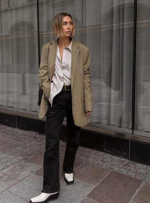 Look avec une chemise ample