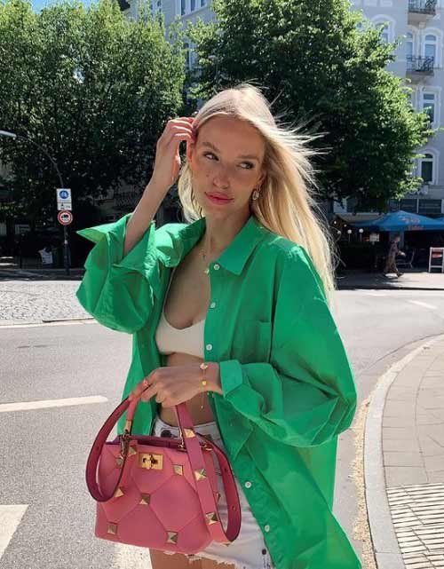 Comment porter une chemise verte femme