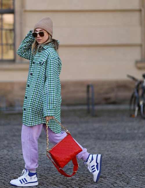 Chemise matelassée oversize à la mode