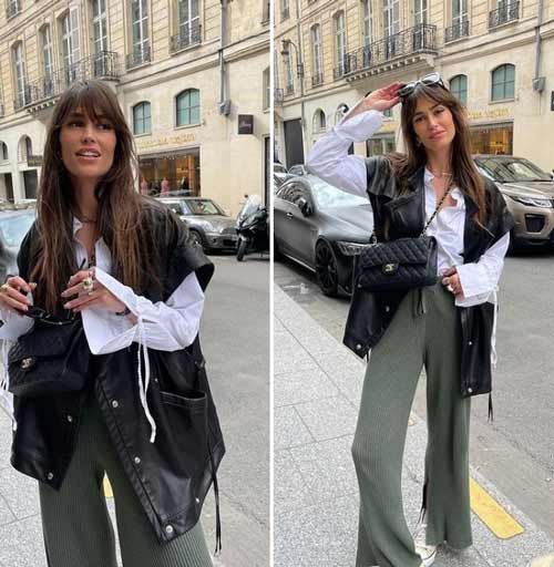 Manches à la mode dans une chemise femme surdimensionnée