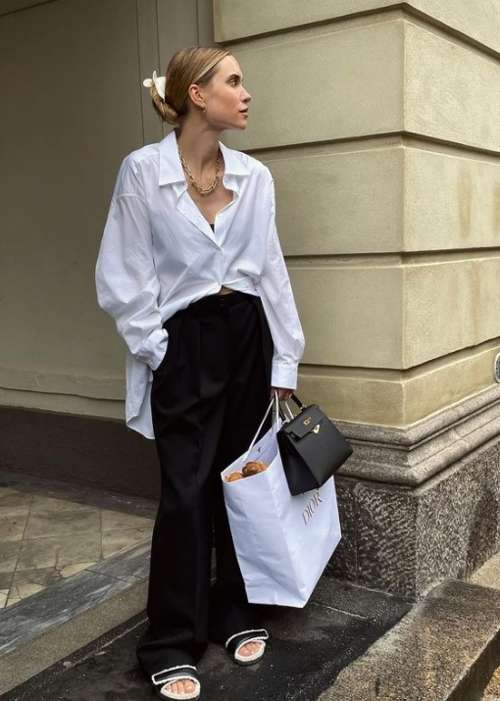 Chemise oversize 2022: tendances, comment porter, images de femmes
