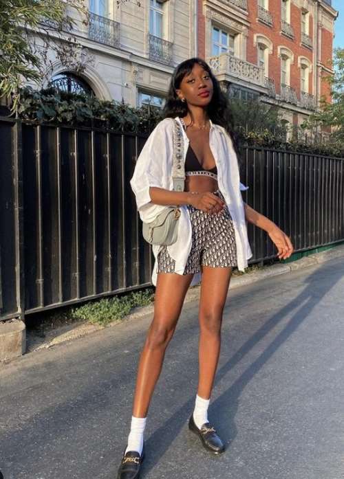 Chemise oversize 2022: tendances, comment porter, images de femmes