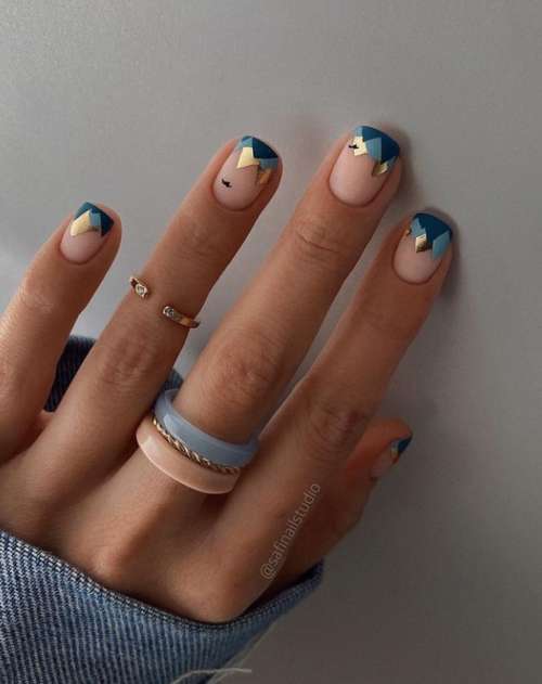 Manucure ongles courts hiver